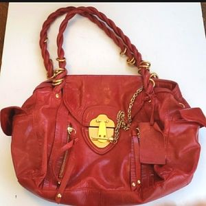 NORDSTROM’s RED ROSES Red Leather Nordstrom's Designer Bag